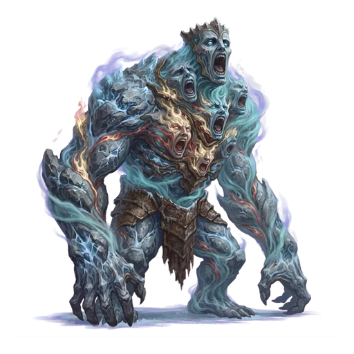 All four elements fused into one chorister: stone shot through with ice, flame and moving air.