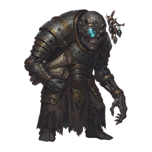 A foreman-thing of iron and glass with plans rolled under one arm, measuring you as material.